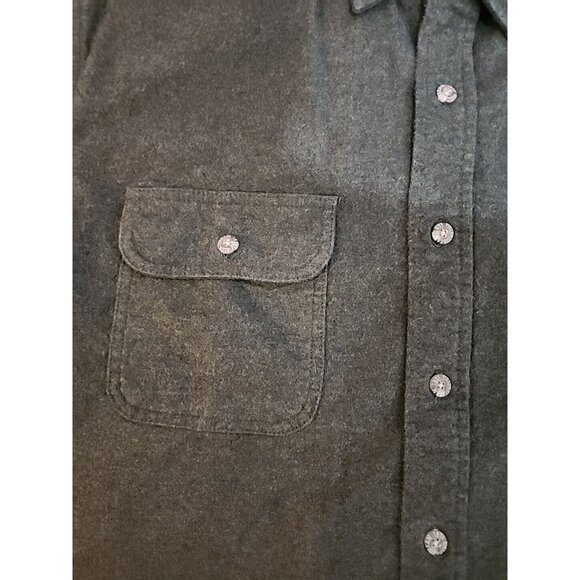 Field & Stream Adult Thick Flannel Shirt Olive Green Mens XL Outdoor - Picture 3 of 5